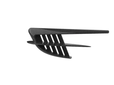 Automotive Side Fender Fin 3D print model