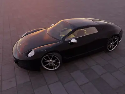 Porsche Le Mans Living Legend and Panamera mashup 3D model