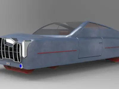 Sci-Fi Car 3D print model