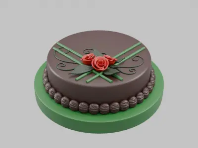 Chocolate Cake 3D print model