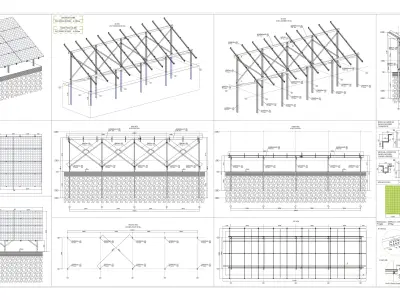 5 MW Solar Project Type 6 3D model
