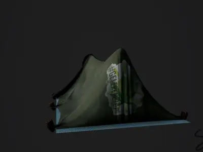 Basic Camping tente Free low-poly 3D model