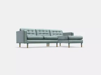 LANDSKRONA 3-seat sofa 6 Low-poly 3D model