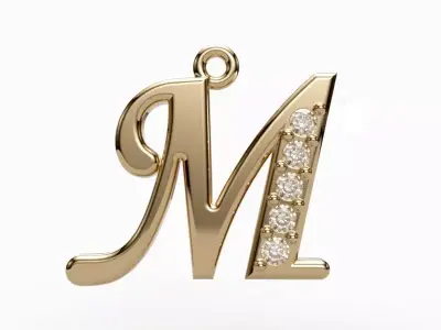 Pendiente  ABECEDARIO 3D print model