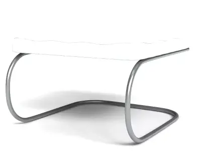 Barcelona Ottoman  Premium Modern Furniture 3D model