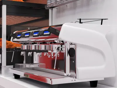 Fastfood and Coffee Shop 2 3D model