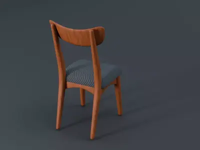 Wooden Chair Free low-poly 3D model
