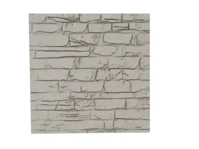 decor set wall panel  wall stone relief mural CNC 26 3D model