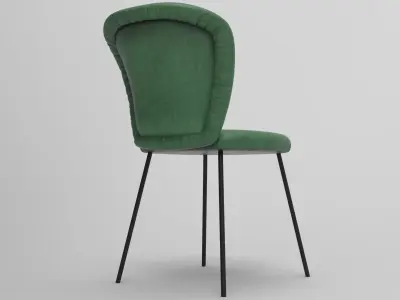 Fred Chair Low-poly 3D model