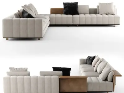 Modern Freeman Sofa 05 3D model