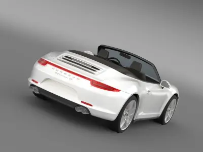 Porsche 911 Carerra 4S Cabrio 2013 3D model