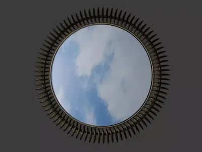 Mid Century Modern Mirror 3D model