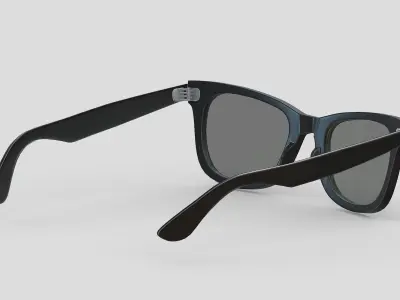 Original Wayfarer Classic Eyeglasses Low Poly PBR Realistic Low-poly 3D model