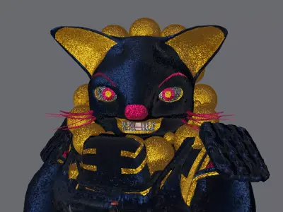 AngerChatman with some guns Free low-poly 3D model