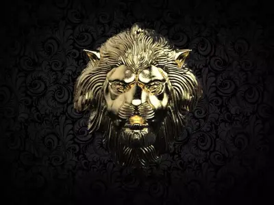 Victorian Lion biker pendant 3D print model