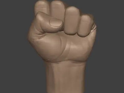 Fist Figurine -- Ready for 3D Printing 3D print model