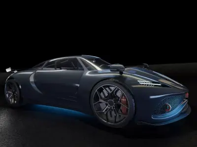 Hybrid 3D Car 3D model