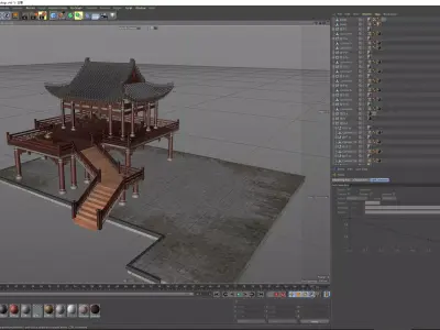 Chinese Ancient Buildings 3D model 3D model
