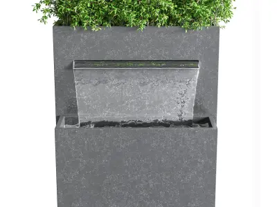 Sutherland Falls Plante 90cm 3D model