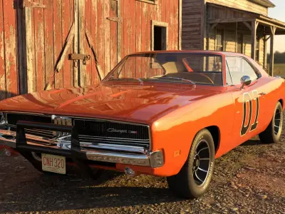 THE GENERAL LEE  1969 Dodge Charger RT  3D model