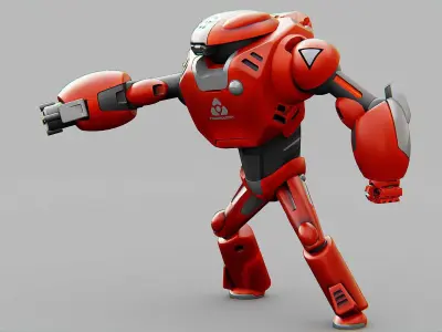 BATTLE DROID XZERONI Rigged for Unreal Engine - Unity - MIXAMO  3D model