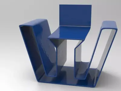 Kleo Chair Low-poly 3D model