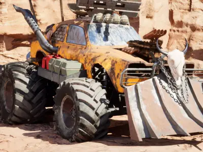 Mad max concept car 3D model