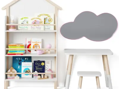 Kids furniture set 3D model