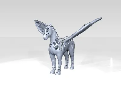 Pegasus Dust Voronoi 3D model