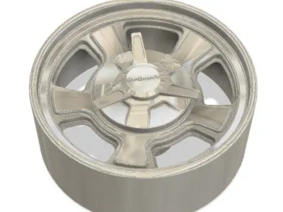 Cragar Street Pro Wheels with Tires and Brakes for 3D Print 3D print model