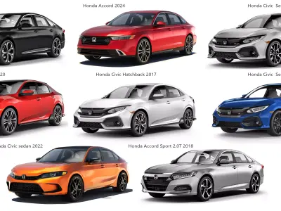 Honda collection 3D Model Pack