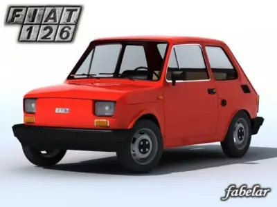 Fiat 126 3D model