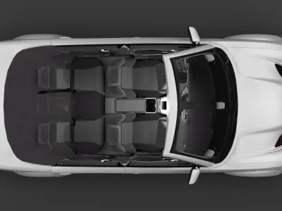 Dodge Charger Cabrio SRT Low-poly 3D model