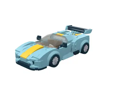 MocBricks3D - Porsche-918 RSR 3D print model