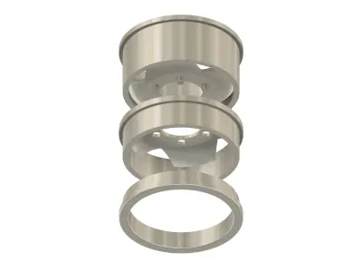 3D printable truck wheel set 3D print model
