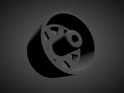 Hayashi Racing Street rims with brakes and tires for Hot Wheels 3D print model