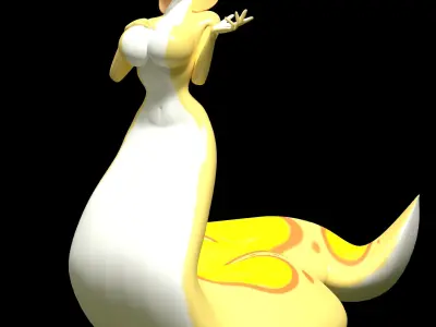 Anthro Snake 3D model