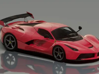 Ferrari LaFerrari  - Photorealistic Low-poly 3D model