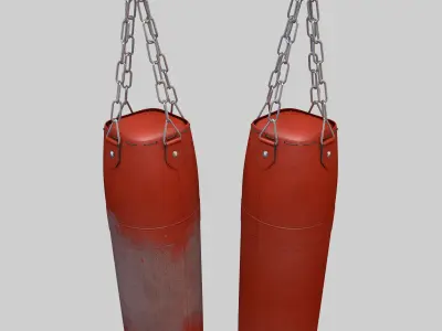 Punching Bags Worn  New 3D model