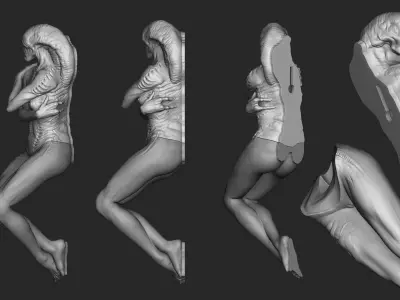 Ripley Anomaly Dark Wall Decoration STL-OBJ 3D Print Model 3D print model