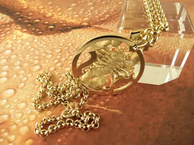 Pendant Scorpion 3D print model