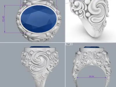  ring 48 3D print model purchase