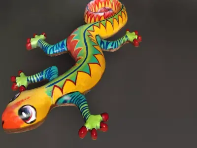 Geko nature Low-poly 3D model