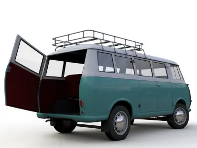 GOLIATH EXPRESS 1100 MINIBUS 1957 3D model