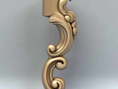 Furniture leg 013 3D model
