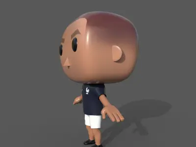 Kylian Mbappe 3D model 3D model