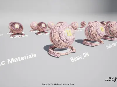 Material Smart General Blueprints Mark 01 3D model