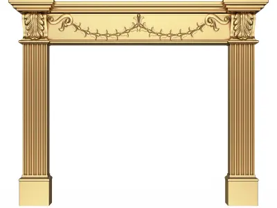 Classic Fireplace Collection Low-poly 3D model