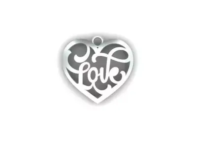 Love Pendant free Download Free 3D print model