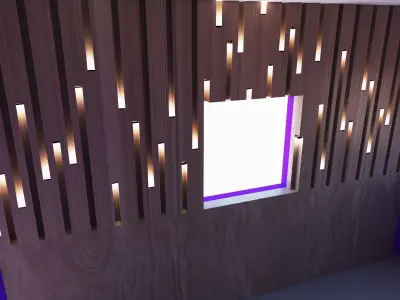 wooden wall Free 3D model